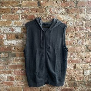 Robert Barakett Sleeveless Hoodie - Grey